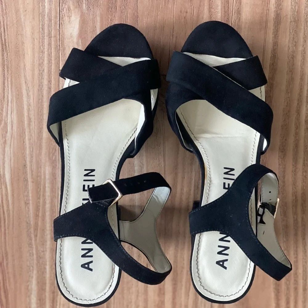 Anne Klein High Top Flats with Straps